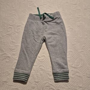 Baby Boden green & gray jogging pants GUC for fade